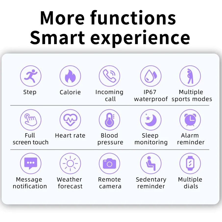 Smart Watch Sports Fitness Tracker - Touchscreen For Android & iOS