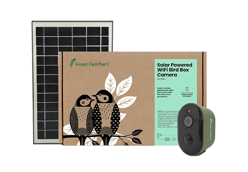Solar Powered WiFi Bird Box & Wildlife HD Camera