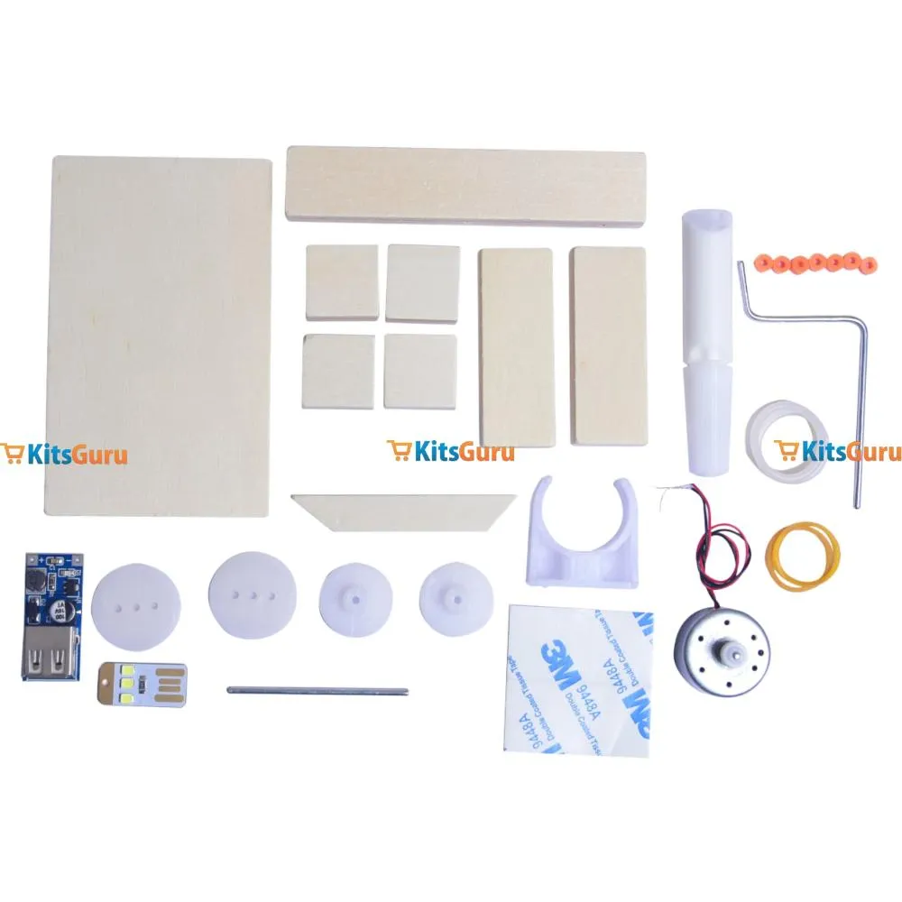 STEM DIY Hand-Crank Generator – Fun Energy Conversion Kit