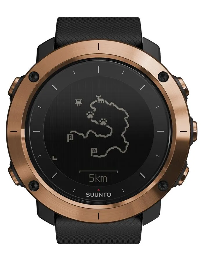 Suunto Traverse Alpha Copper Hunting/Fishing Watch - Gray Camo Fabric Strap