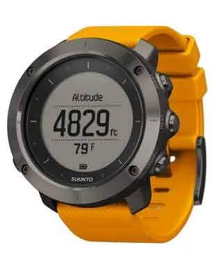 Suunto Traverse Amber - Black Case - Orange Silicone Strap