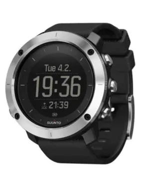 Suunto Traverse Black - Stainless Steel Bezel - Black Silicone Strap