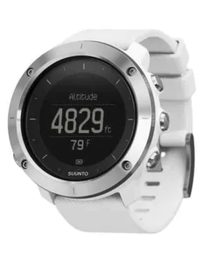 Suunto Traverse White - Stainless Steel Bezel- White Silicone Strap