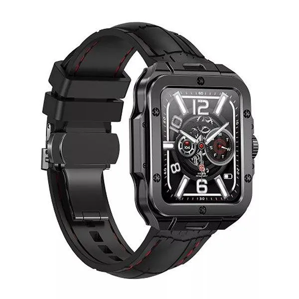 Swiss Military ALPS 2 Gun Metal Frame Black Silicon Strap-AL98