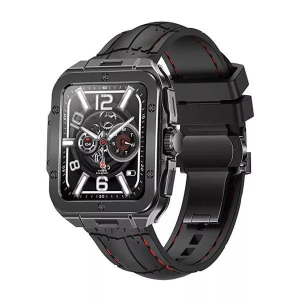 Swiss Military ALPS 2 Gun Metal Frame Black Silicon Strap-AL98