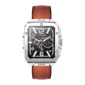 Swiss Military ALPS 2 Silver Frame Brown leather Strap-Y38Q