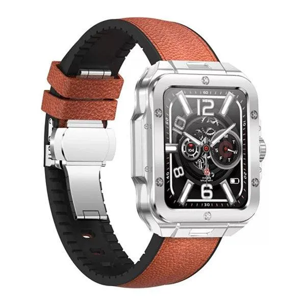 Swiss Military ALPS 2 Silver Frame Brown leather Strap-Y38Q