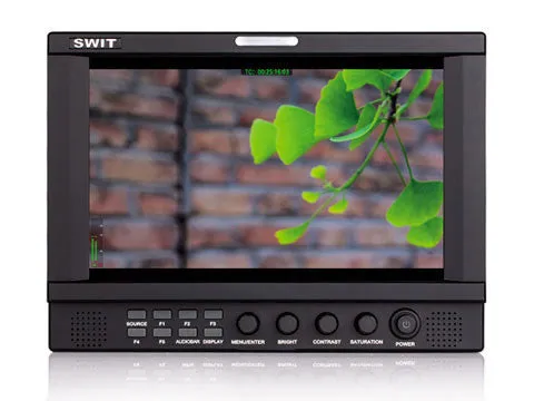 SWIT S-1093H On-Camera Monitor 8.9in 3GSDI/HDMI 1920x1200 With Carry Case and Panasonic VW-VBG6 Battery Mount