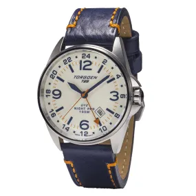 T25 Night Pro | 44 mm, Blue Leather Strap
