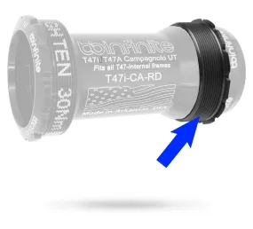 T47 Drive Side Delrin Stabilizing Ring (for ALL BBInfinite T47 systems and variants) T47 Drive Side Delrin Stabilizing Ring (for ALL BBInfinite T47 systems and variants)