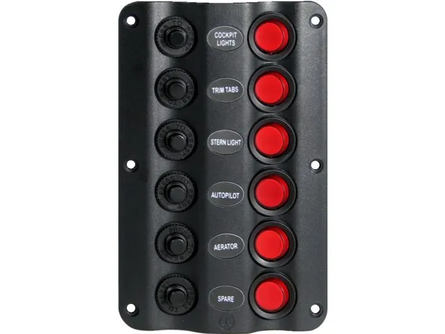 TALAMEX WAVE PANEL 6 SWITCHES 12V