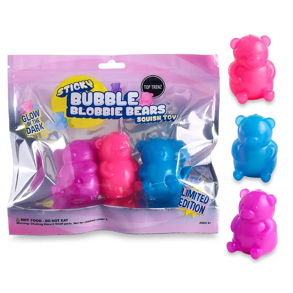 The Sticky Bubble Blobbies Squish Toys (3 pack) - Various Styles