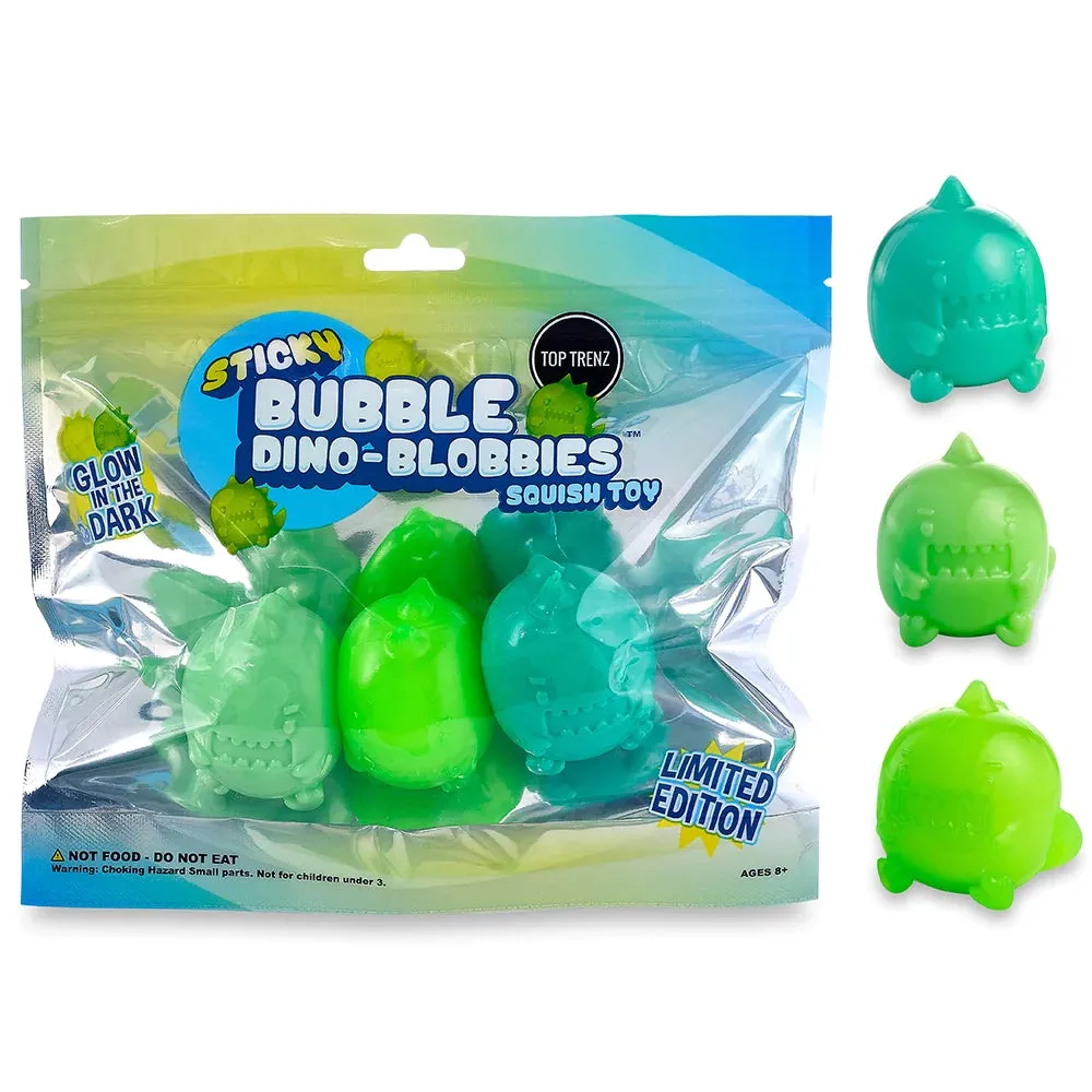 The Sticky Bubble Blobbies Squish Toys (3 pack) - Various Styles