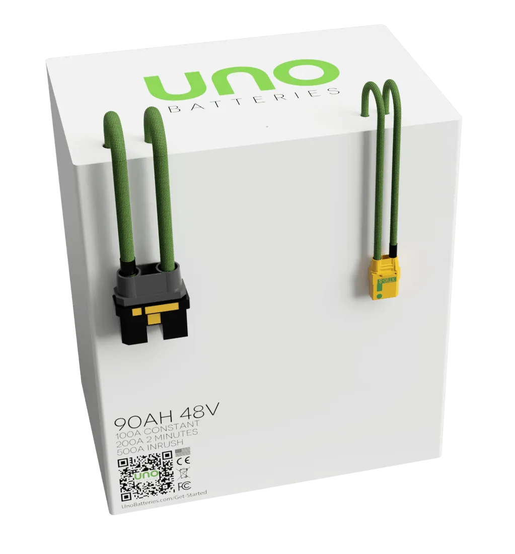 UNO™ Golf Cart 90ah Lithium Hybrid Battery / Charger Bundle