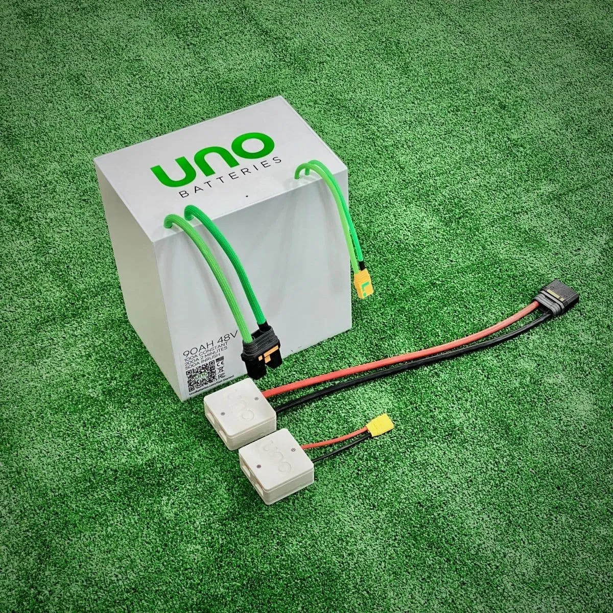 UNO™ Golf Cart 90ah Lithium Hybrid Battery / Charger Bundle
