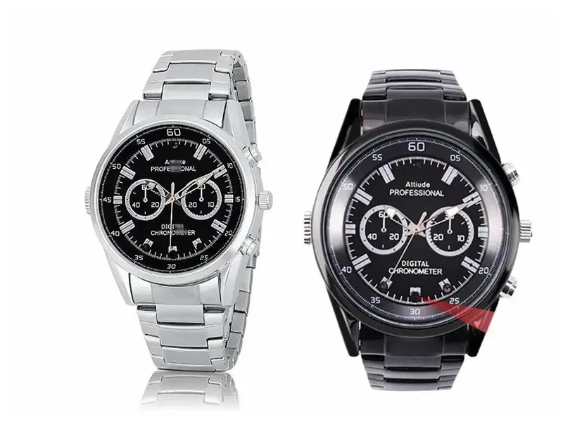 Video Recorder Camera Watch HD 1080P with Night Vision Men's Watch-Video Recorder Watch