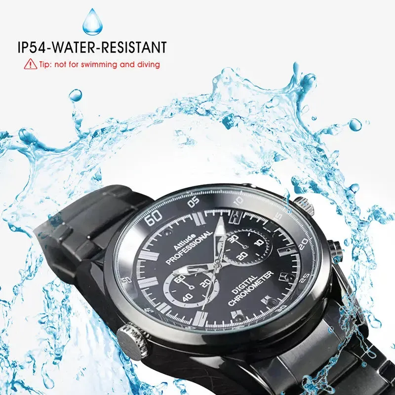 Video Recorder Camera Watch HD 1080P with Night Vision Men's Watch-Video Recorder Watch