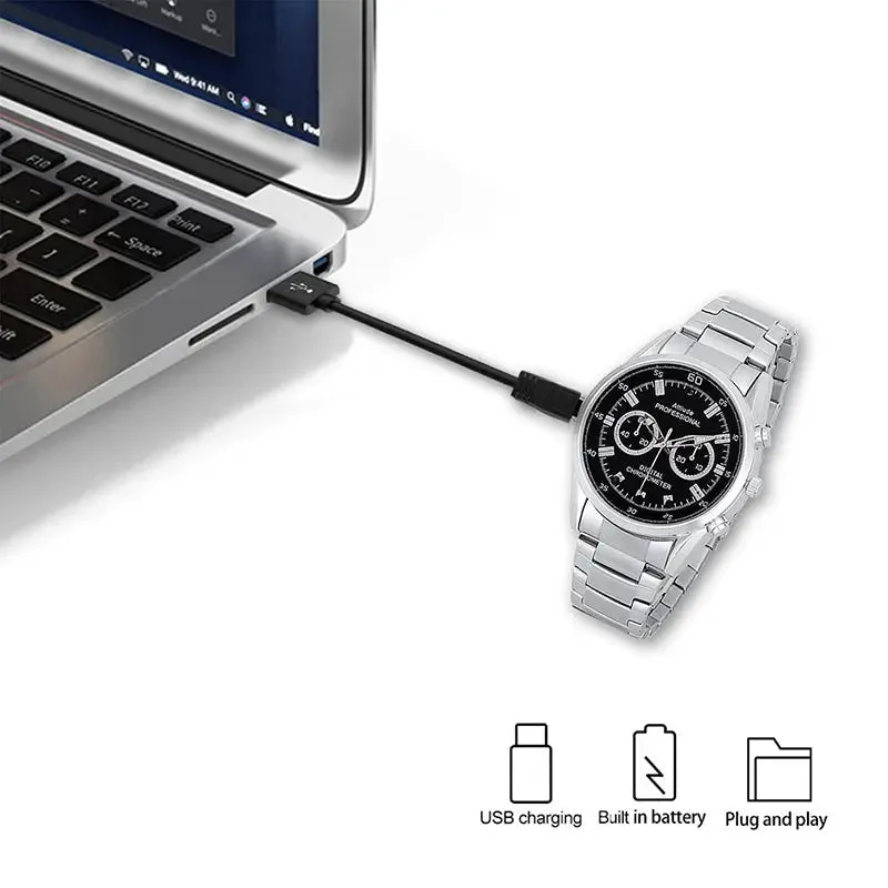 Video Recorder Camera Watch HD 1080P with Night Vision Men's Watch-Video Recorder Watch