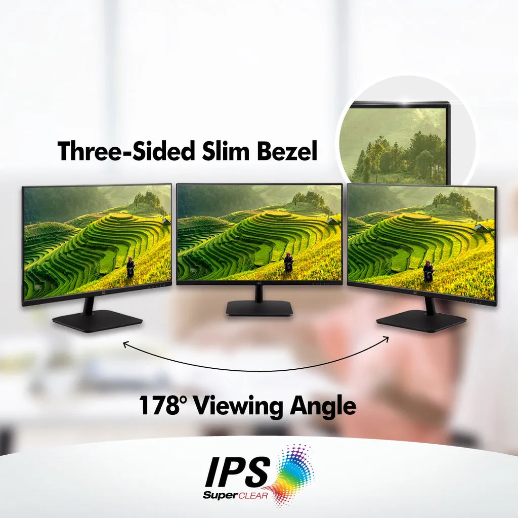 ViewSonic VA2432-h (24") / VA2732-h (27") Full HD 100Hz 1ms Monitor | IPS Panel | Frameless Design | 1920x1080