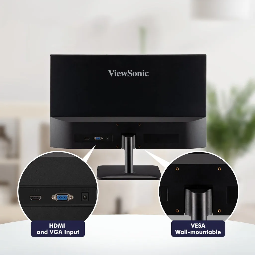 ViewSonic VA2432-h (24") / VA2732-h (27") Full HD 100Hz 1ms Monitor | IPS Panel | Frameless Design | 1920x1080