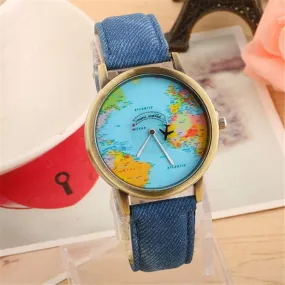 W109 Blue Band Globe Collection Quartz Watch