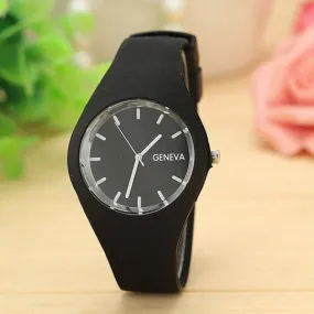 W148 Black Silicone Collection Quartz Watch