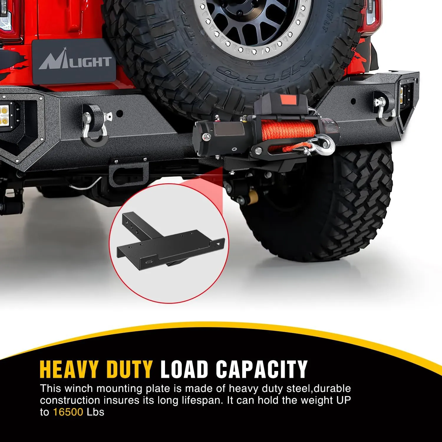 Winch Hitch Cradle Mount Plate