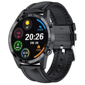 Xcell Classic 3 Talk Smart Watch with Calling Feature Black Leather Strap-EACP