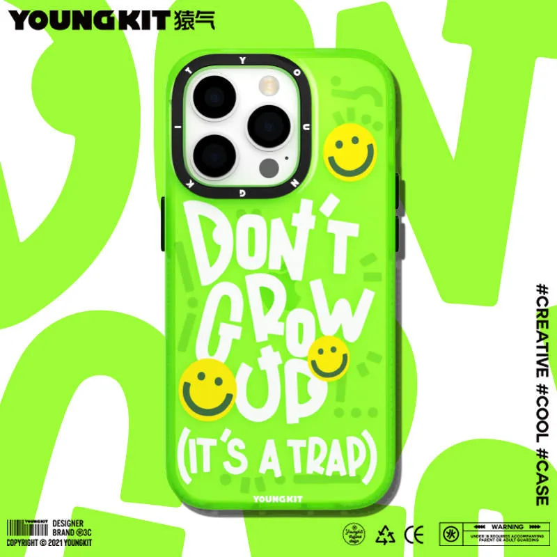 YOUNGKIT Happy Mood Slim Thin Matte Anti-Scratch Back Shockproof Cover Case