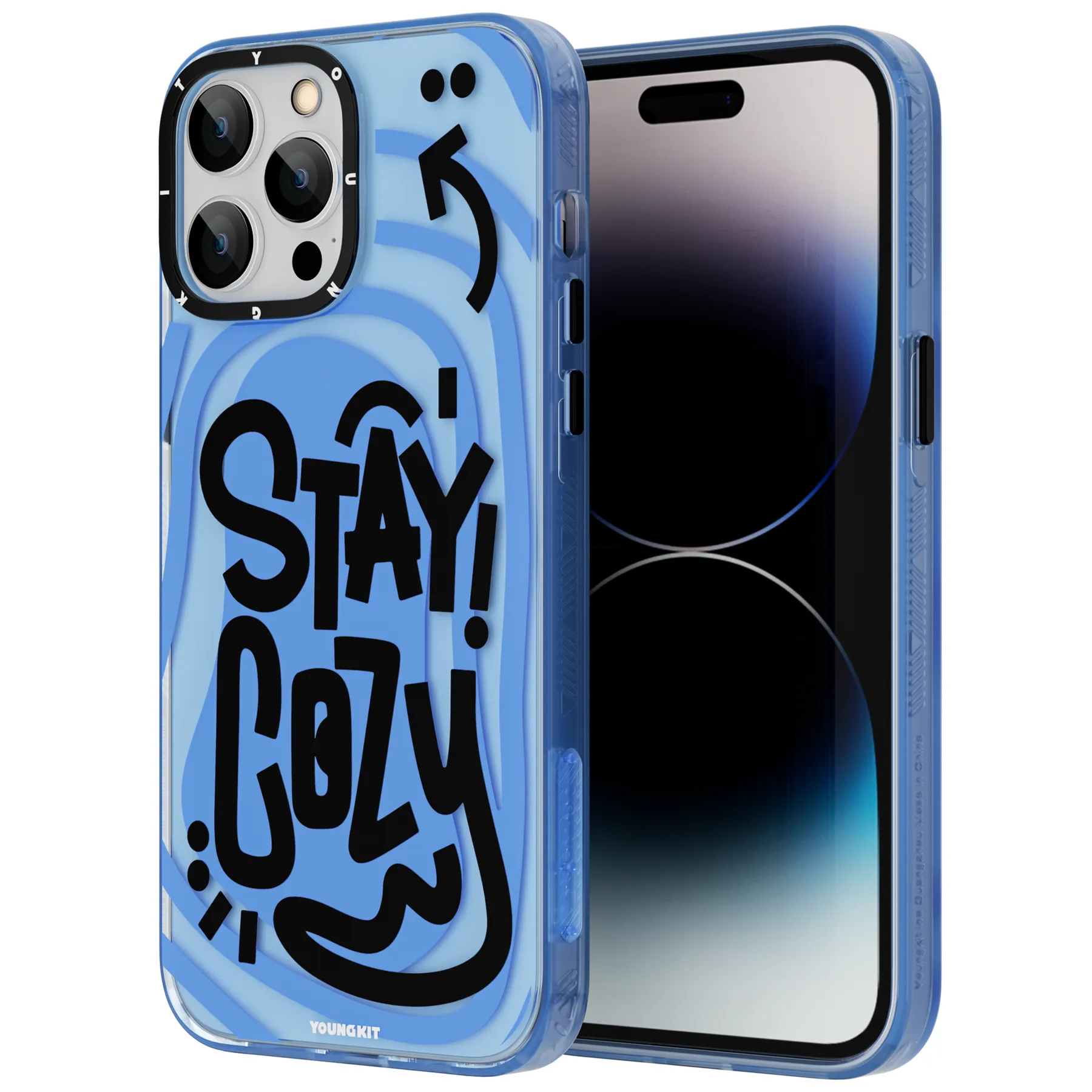 YOUNGKIT Happy Mood Slim Thin Matte Anti-Scratch Back Shockproof Cover Case