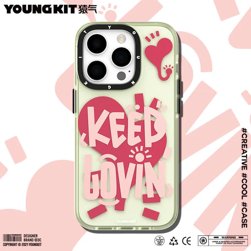 YOUNGKIT Happy Mood Slim Thin Matte Anti-Scratch Back Shockproof Cover Case