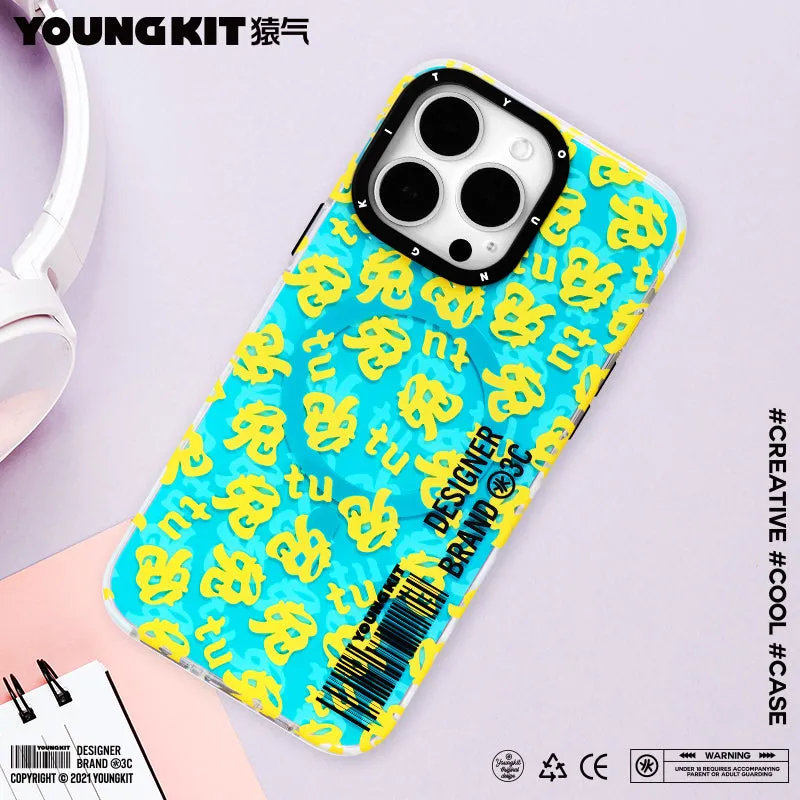 YOUNGKIT Play Rabbit MagSafe Slim Thin Matte Anti-Scratch Back Shockproof Cover Case