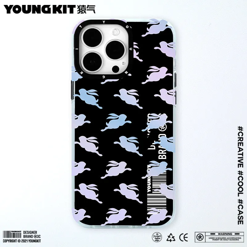 YOUNGKIT Play Rabbit MagSafe Slim Thin Matte Anti-Scratch Back Shockproof Cover Case