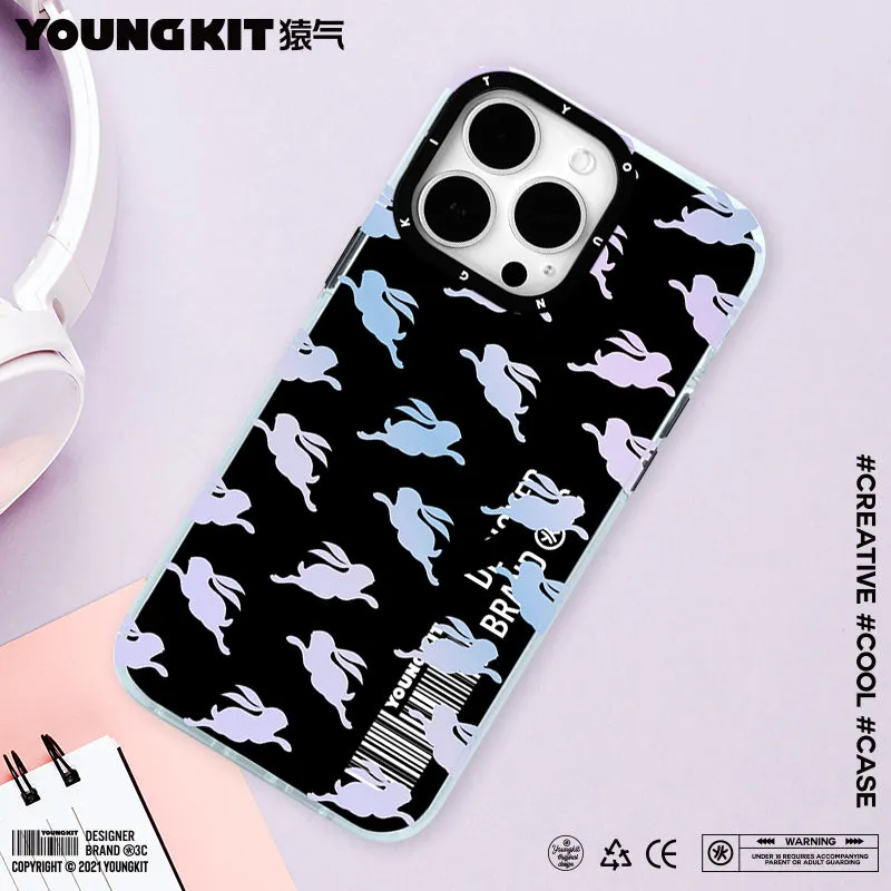 YOUNGKIT Play Rabbit MagSafe Slim Thin Matte Anti-Scratch Back Shockproof Cover Case