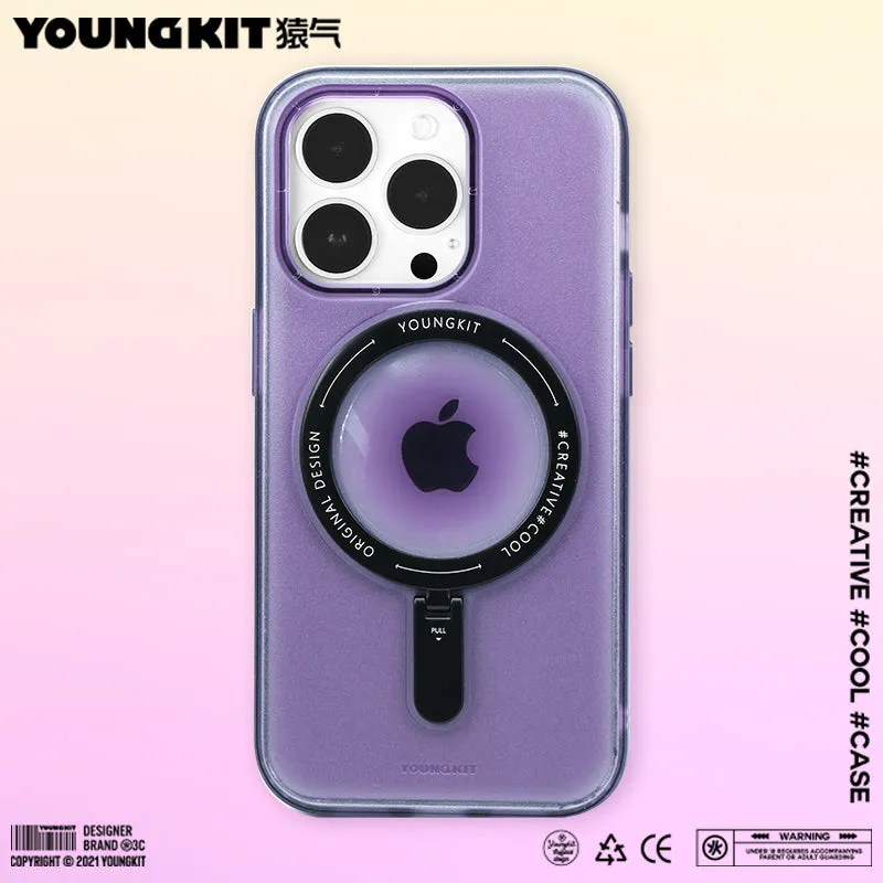 YOUNGKIT Rock MagSafe Ring Grip Stent Anti-Scratch Back Shockproof Cover Case