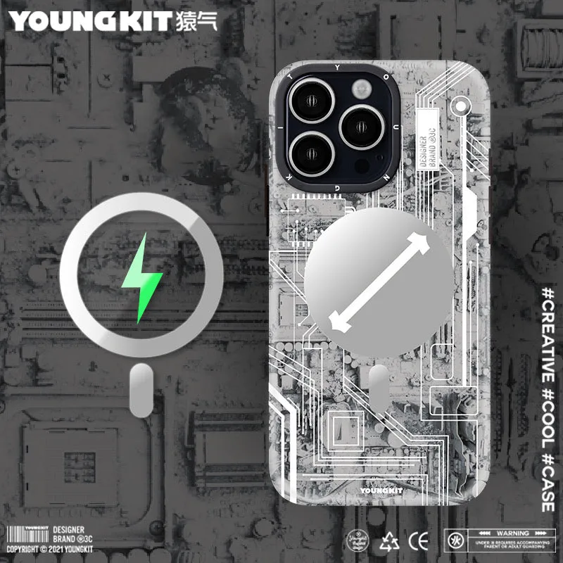 YOUNGKIT Technology MagSafe Slim Thin Matte Anti-Scratch Back Shockproof Cover Case (iPhone)