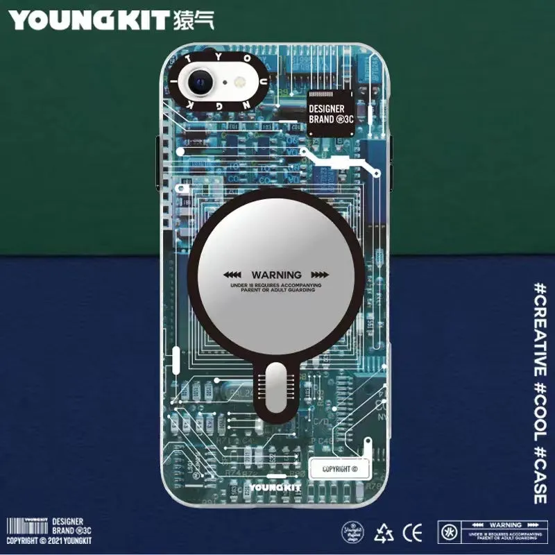 YOUNGKIT Technology MagSafe Slim Thin Matte Anti-Scratch Back Shockproof Cover Case (iPhone)