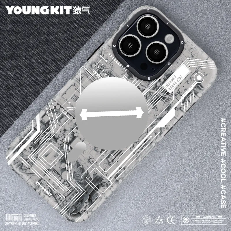 YOUNGKIT Technology MagSafe Slim Thin Matte Anti-Scratch Back Shockproof Cover Case (iPhone)