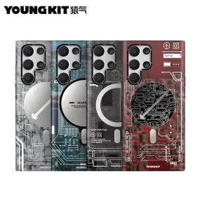 YOUNGKIT Technology MagSafe Slim Thin Matte Anti-Scratch Back Shockproof Cover Case (Samsung)