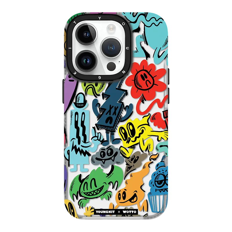 YOUNGKIT X WOTTO Slim Thin Matte Anti-Scratch Back Shockproof Cover Case