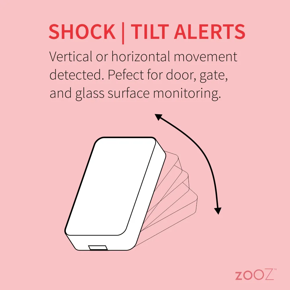 Zooz 800 Series Z-Wave Long Range XS Tilt | Shock Sensor ZSE43 800LR